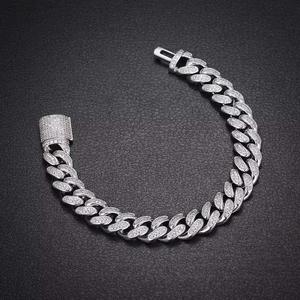 Bracelet gourmette en moissanite pour homme, avec pierres, bijou de déclaration et design de mode de luxe, fournisseur indien - Grande Vente - Product Image 2