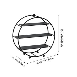 3 Tier Metal Cupcake <b>Stand</b> Black Round Cake Display Plate for Afternoon <b>Tea</b> Birthday Parties & Elegant Dessert Presentation - Product Image 6