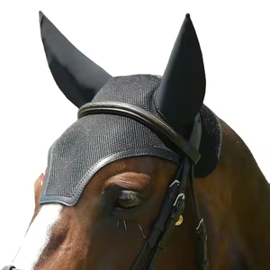 Exclusivo gorro de malla para caballos con protección para las orejas, cubre la cara, elástico y cómodo. - Product Image 4