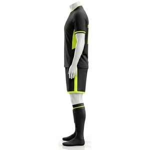 OEM Service Customized Breathable Mens Soccer Uniforms Kit with Moisture-Wicking Quick Dry Features Solid Color Football Jerseys - Product Image 3