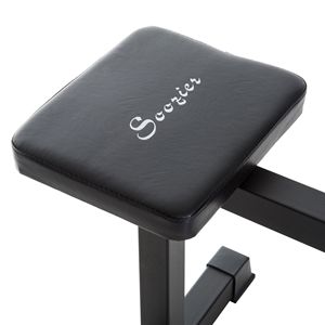 Macchina Regolabile in Acciaio per Calf Raise con Seduta, Attrezzatura da Palestra per Allenamento Gambe, con Robusta Leg Press, Nera - Product Image 6
