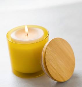 Bougie décorative parfumée en cire de soja de qualité supérieure, en pot de verre jaune, écologique, faite à la main, pour Noël, Ramadan, ambiance chaleureuse, moderne et romantique - Product Image 3