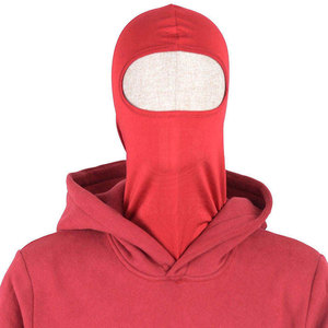 Sweat à capuche balaclava double couche avec logo personnalisé, grande taille, 100% coton polaire respirant, pour usage extérieur - Product Image 4