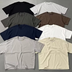 Camiseta Oversize de Hombre con Hombros Caídos, Algodón Pesado Premium, Estilo Urbano Casual, Camiseta Lisa para Marca Privada con Logotipo Personalizado - Product Image 5