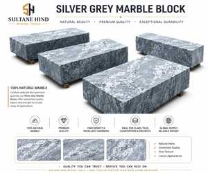 Dalle de granit gris argenté naturel, bloc de marbre, pierre de comptoir sur mesure pour cuisine, hôtel, villa - Product Image 3