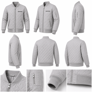 Veste matelassée légère et isolante pour homme, collection 2026 – Manteau d'hiver chaud coupe-vent à col montant, style streetwear décontracté - Product Image 3