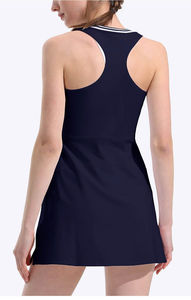 Jupe de tennis à séchage rapide et très extensible pour femme, vêtements de sport, tenue de compression pour le tennis, robe de tennis une pièce tendance, vêtements de yoga haut de gamme - Product Image 3