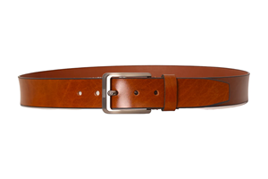 Cinturón de Cuero Marrón con Hebilla Rectangular de Aleación, Estilo Casual, Diseño Duradero - Product Image 2