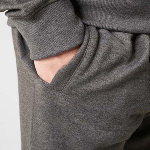 Ensemble sweat-shirt à col rond gris pour homme et pantalon long, coupe décontractée, couleur unie, poches latérales, vêtements d'automne, 100% coton - Product Image 6