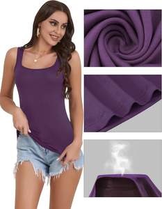 Débardeur pour femme Minimal Comfort, tissu doux de qualité supérieure, design extensible, toucher doux, structure respirante, décontracté, fitness - Product Image 4