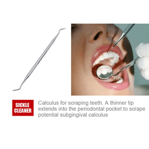 Juego de 3 Instrumentos Quirúrgicos Dentales de Acero Inoxidable con Empuñadura Manual Moleteada, Herramientas de Cuidado Bucal Clase I - Product Image 6
