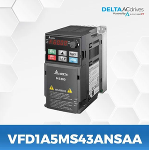 ไดรฟ์ปรับความเร็วรอบมอเตอร์ Delta รุ่น MS300 VFD4A8MS21ANSAA แบบเฟสเดียว230โวลต์กำลัง0.75กิโลวัตต์อินเวอร์เตอร์ขนาดกะทัดรัด - Product Image 1