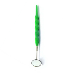 Espejo Bucal Dental con Mango, Color Verde, Instrumento de Limpieza Dental para Examen Oral, Espejo de Doble Cara para Inspección Dental - Product Image 4