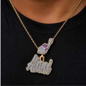 สร้อยคอเงินแท้ 925 ประดับเพชรโมอิสซาไนต์ VVS แบบ Iced Out สลักชื่อได้ตามต้องการ สำหรับผู้หญิง สไตล์ฮิปฮอป เหมาะสำหรับงานพรอม งานปาร์ตี้ ของขวัญเครื่องประดับชั้นดี - Product Image 2
