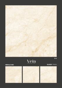 Carreaux de sol en porcelaine brillante design 600x600 mm (24x24 po) – Carreaux céramiques vitrifiés de qualité supérieure pour murs intérieurs résidentiels et commerciaux - Product Image 5