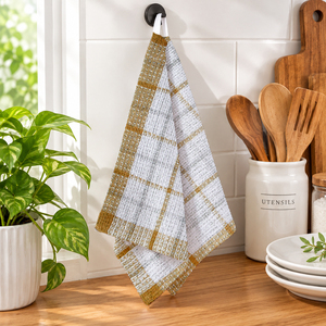 Paño de Cocina Cuadrado 100% Algodón, Teñido con Hilo, Diseño a Cuadros, para Proveedores al por Mayor a Precio de Mayoreo - Product Image 1