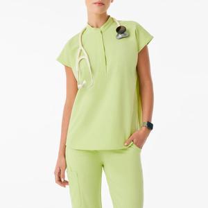 Blouse médicale unisexe personnalisée avec logo OEM du fabricant, uniforme d'infirmière confortable, vêtements de soins de santé pour hôpital, 100% coton - Product Image 2