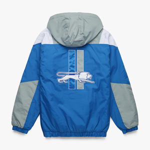 เสื้อกันลมมีฮู้ดสำหรับผู้ชาย OEM |   ไนลอนน้ำหนักเบาพับเก็บได้ |   กันน้ำ |   ปักโลโก้ตามสั่ง สำหรับทีม ชมรม โรงเรียน - Product Image 2