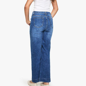 Nouveautés : Pantalons en jean personnalisés pour femmes, coupe slim taille mi-haute, design de marque sur mesure avec étiquette privée - Product Image 2