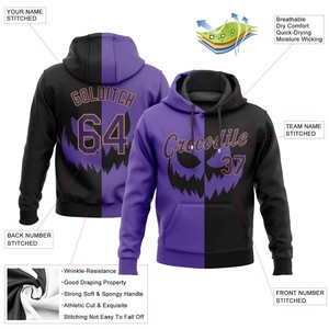 Sweats à capuche personnalisés, impression réfléchissante, broderie personnalisée, respirant et à séchage rapide, tissu 100% polyester, prix d'usine en gros - Product Image 2