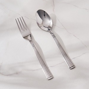 Elegant Stainless Steel Spoon And Fork Set High Mirror Polish Rust Resistant <b>Flatware</b> Wedding Dinnerware - Product Image 3