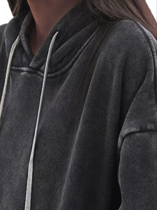 Sweat-shirts pour hommes effet délavé, tissu doux et confortable, look élégant, parfait pour un style décontracté, avec poches, anti-boulochage, pour l'automne - Product Image 2