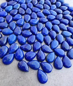 Pierres précieuses naturelles de lapis-lazuli taillées en poire, calibrées, avec effet de changement de couleur, cristal bleu de guérison pour la fabrication de bijoux - Product Image 6