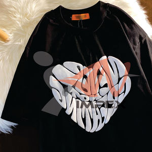 Wholesale Classic Round Neck, Custom <b>logo</b> Plus Size Tee Shirts Plain Oversized Cotton Men Tshirt for 3d Puff Print T-shirts - Product Image 5
