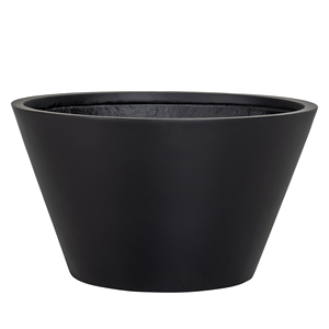 Jardinière conique évasée à rebord large en fibre de verre blanche légère pour aménagement extérieur, lot de 3 (53, 60, 73 cm) - Product Image 5