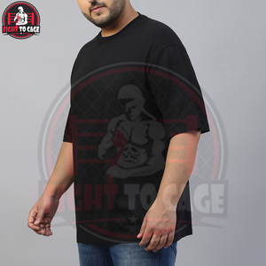 T-shirts pour hommes en coton 100% à col rond, couleur unie, grande taille, design tendance, confortables, à manches courtes, style streetwear noir - Product Image 4