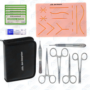 Kit de sutura a precio de fábrica con pinzas y herramientas de entrenamiento Kit de práctica de sutura Diseño OEM de alta calidad con logotipo personalizado - Product Image 1