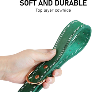 Factory Hot Sale Best Selling Wholesale Dogs Leather <b>Collars</b> Solid Color Premium Quality Custom Branding Dogs Neckwear <b>Collar</b> - Product Image 2