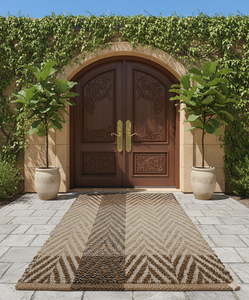 Alfombra de Yute Tejida a Mano de 10 pies x 8 pies, Fibra Natural Ecológica, Alfombra Interior de Estilo Bohemio, Antideslizante, Tejido Plano Jacquard de Alta Calidad - Product Image 3