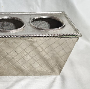 Cubo de Hielo de Aluminio Plateado Irregular de Lujo, Enfriador de Vino y Champán Grande para Restaurantes de Alta Gama y Suministros de Bar para Hoteles, Diseño de Enfriador - Product Image 6
