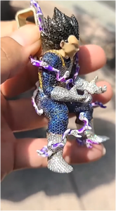 Colgante Personalizado de Personajes Hip Hop con Diamantes, 100% Aprobado por el Probador de Diamantes, Plata S925, Moissanita VVS, Chapado en Oro de 18K, GRA - Product Image 5