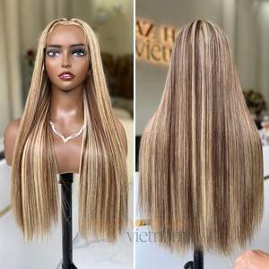 High Quality Customized Color Vietnamese Raw Human Hair Wig Bone Straight Style Factory Price Ready to Ship - Product Image 2