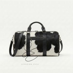 Bolsa de Viaje de Cuero Auténtico, Bolsa de Lona de Cuero Vacuno Unisex, Bolsa de Equipaje de Cuero Vacuno Personalizada, Bolsas de Fin de Semana Grandes - Product Image 4