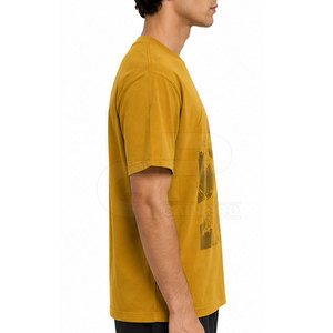 Camiseta con estampado reflectante esencial para el día a día, camiseta de algodón suave con cuello redondo para hombre, ropa informal de calle, ropa ligera de moda - Product Image 6