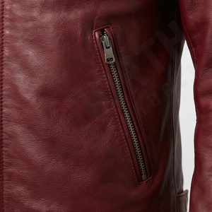 Chaquetas de Motociclismo Nuevas para Hombre, de Cuero Vacuno Genuino, con Protección en Hombros, Codos y Espalda, Duraderas - Product Image 5