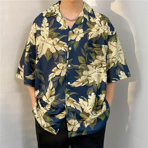 Chemise décontractée pour homme, fabrication OEM/ODM, toile unie, séchage rapide, haute qualité, manches courtes, vente en gros, personnalisable en vrac - Product Image 1