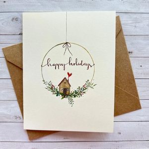 Cartes de vœux personnalisées écologiques pour Noël et anniversaires, faites à la main, pour occasions festives, impression offset, vente en gros - Product Image 1