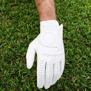 Gants de golf en cuir de cabretta Perma Soft Premium personnalisables avec logo, respirants, en cuir de mouton - Product Image 3