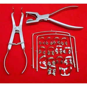 Dental Rubber Dam Starter Kit of 18 Pcs Set with Frame Punch Clamps Stainless Steel CE Approved By Dentavex - Product Image 4