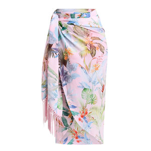 Pareo de playa ligero de chifón para mujer, ideal para vacaciones y viajes. - Product Image 2