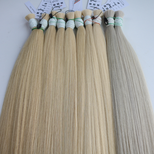 Extensiones de cabello virgen vietnamita a granel 2025 Color rubio Máquina de toda la longitud Trama doble Envío rápido Venta caliente - Product Image 1