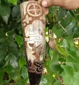 Corne à boire naturelle personnalisable avec support, style animal en agate, design pour la maison, tailles disponibles - Product Image 4