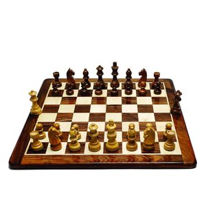 High-Grade <b>Wooden</b> Chess Set 16 Inches Handmade Chess Board for Playing Unisex Luxury <b>Wooden</b> Chess <b>Game</b> Set - Product Image 1