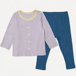 JALBEBE Set Unisex per Neonati in Maglia a Costine, Tinta Unita, per Tutte le Stagioni, Disponibile, 2 Pezzi, Manica Lunga, 95% Cotone Poliestere, Top e Pantaloni - Product Image 4