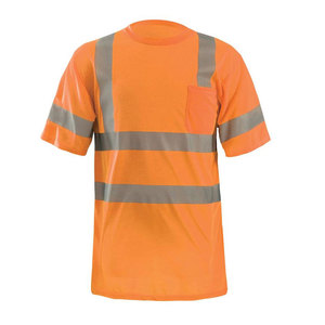 เสื้อเชิ้ตแขนยาวสำหรับผู้ชาย Econex Sports สะท้อนแสงได้ดี ระบายอากาศได้ดี ได้รับการรับรองมาตรฐานความปลอดภัย CE/EU สีส้ม ผลิตจากโพลีเอสเตอร์ - Product Image 6