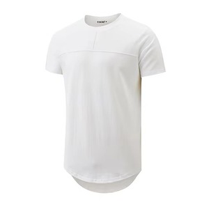 เสื้อยืดแขนสั้นฮิปฮอปผู้ชายคุณภาพสูง ผ้าฝ้าย 100% แห้งเร็ว ระบายอากาศดี พิมพ์โลโก้ บริการ OEM รับออกแบบ ODM - Product Image 1
